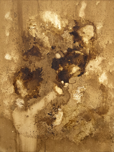 عشب ALPERT - غير منظم - القهوة على قماش - 48 × 36 في.