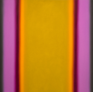 RUTH PASTINE - Matter of Light 1-S6060 (Red Green/Magenta Ochre) - oil on canvas on beveled stretcher - 60 x 60 x 3 in.