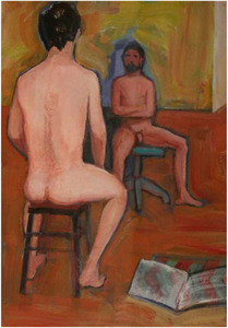 WILLIAM THEOPHILUS BROWN-Untitled (2 Male Nudes)