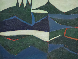 JAE KON PARK - Sin título - óleo sobre tela - 24 x 31 in.