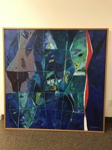 JAE KON PARK - 无标题 - 画布上的油画 - 35 x 33 7/8 in.