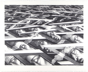 IRVING NORMAN - From Work - lithograph on paper - 20 x 25 in.