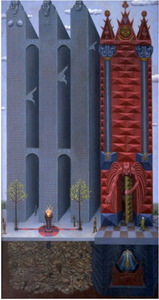 IRVING NORMAN - To Be Remembered - oil on canvas - 90 x 48 in.