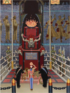 IRVING NORMAN - 未知 - 画布上的油画 - 96 x 72 in.