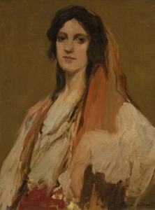 GENEVE RIXFORD SARGEANT - Gypsy Woman - oil on canvas - 24 1/4 x 18 1/4 in.