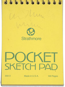 IRVING NORMAN - Pocket Sketch Pad - graphite on paper - 5 1/2 x 3 1/2 in.
