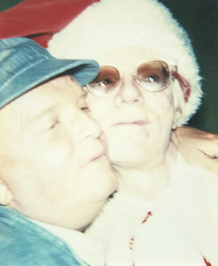 ANDY WARHOL - Andy Warhol and Truman Capote - Polaroid, Polacolor - 4 1/4 x 3/8 in.