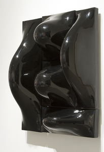 RON REIHEL - Elutheria - 鋳造樹脂、石膏、木、キャンバス - 31 x 26 3/4 x 10 in.