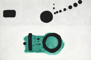 ADOLPH GOTTLIEB - Azimuth - oil on canvas - 95 3/4 x 144 1/4 in.