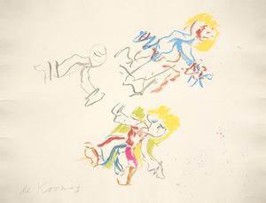WILLEM DE KOONING - For Lisa - lithograph - 17 1/2 x 23 1/4 in.