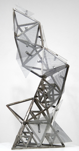 ZAHA HADID - Untitled - metal and plexiglass - 35 3/4 x 16 1/4 x 16 1/4 in.