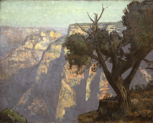DEWITT PARSHALL - Hermit Creek Canyon, Grand Canyon - oil on canvas - 40 3/4 x 50 in.
