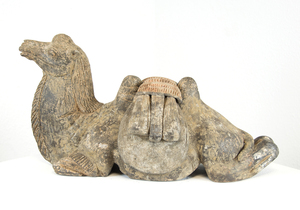 CHINESE - Camel CHINESE - Camel - painted earthenware pottery - 11 x 22 x 10 in.