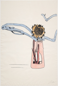 ANDY WARHOL - Flowers (hand colored) - hand-colored screenprint - 41 x 27 1/2 in.