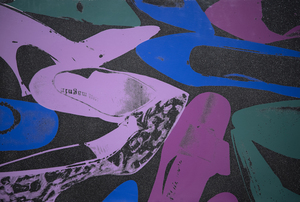 ANDY WARHOL - Shoes with Diamond Dust 11.254 - screenprint in colors, diamond dust on arches aquarelle paper - 40 x 59 in.