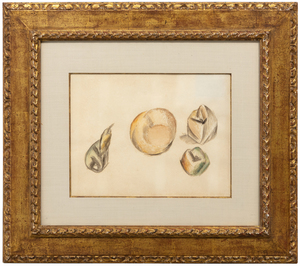 PABLO PICASSO - Poire et Pommes - watercolor on paper - 9 1/4 x 12 1/4 in.