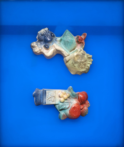 &quot;Ray Gun became a catch title for all sorts of things. Looking down on the street, I would find this angle in the shape of a ray gun everywhere. And I would collect the ray guns. They became quite an obsession.&quot;&lt;br&gt;-Claes Oldenburg&lt;br&gt;&lt;br&gt;&quot;Two Ray Guns&quot; (1964) was initially sold through the venerable Sidney Janis Gallery. The work draws upon Oldenburg&#039;s keen observational sense and fascination with science fiction and popular American culture. The fascination with Ray Guns became a conceptual art practice for Oldenburg; he would not construct them in the traditional sense but instead, find objects that could be reduced into the form. Ray Gun Examples exist in plastic, bronze, plaster, and many different media.  &lt;br&gt;&lt;br&gt;Our example from the Ray Gun series has been in the same important American collection for many years. Several examples from this series are in prominent museum collections worldwide, including the Museum of Modern Art, New York.