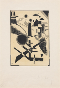 WASSILY WASSILYEVICH KANDINSKY - Lithographie No III - lithograph printed in black - 16 1/2 x 11 1/2 in.