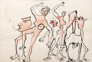 Well known for his candor and pragmatic sensibility, Alexander Calder was as direct, ingenious, and straight to the point in life as he was in his art. “Personnages”, for example, is unabashedly dynamic, a work that recalls his early love of the action of the circus as well as his insights into human nature. The character of “Personnages” suggests a spontaneous drawing-in-space, recalling his radical wire sculptures of the 1920s.&lt;br&gt;© 2023 Calder Foundation, New York / Artists Rights Society (ARS), New York