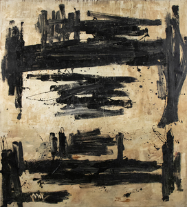 MICHAEL CORINNE WEST - Continuum - oil and mixed media on canvas - 79 1/2 x 71 3/4 in.