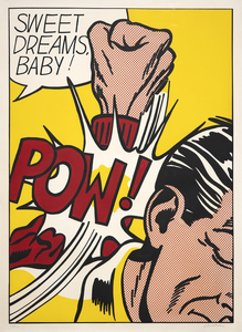ROY LICHTENSTEIN - Sweet Dreams, Baby! - screenprint in colors - 37 1/2 x 27 1/2 in.