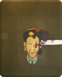 جوليان شنابل - بدون عنوان - زيت وشمع على قماش القنب - 120 × 96 بوصة.