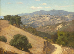 WILLIAM WENDT - Paisaje de California - óleo sobre lienzo - 23 1/2 x 31 3/4 in.