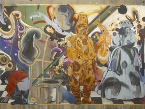 Conflating, collapsing, augmenting historical and bodily narratives through a satirical point of view.