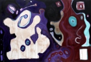 HERB ALPERT - Jive Talk - acrílico sobre lienzo - 48 x 72 in.