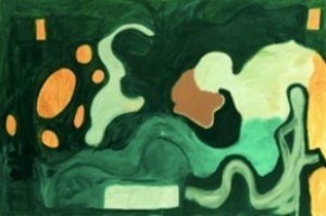 HERB ALPERT - Primavera silenciosa - acrílico sobre lienzo - 48 x 72 pulg.