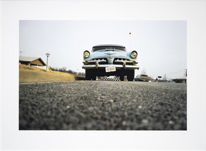 WILLIAM B. EGGLESTON - Untitled (Blue Car, From Dust Bells, Vol. 11) - archival pigment print - 31 1/2 x 48 in.