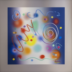 Yaacov Agam is widely considered to be one of the most important Israeli artists of our time. Agam&#039;s art often utilizes optical illusions and visual trickery to create his desired visual effect. The artist has successfully worked across different media, including works on canvas, sculpture, drawing, and printmaking.   &lt;br&gt;&lt;br&gt;&quot;Galaxy Noon&quot; (2013) was purchased by the current owner directly from the artist at his Paris studio. Agams work can be found in countless museum collections worldwide, including the Guggenheim Museum and the Metropolitan Museum of Art, in New York.