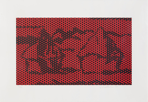 روي ليختنشتاين - كومة قش # 6 - مطبوعة حجرية - 13 1/4 × 23 1/2 بوصة.