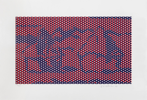 روي ليختنشتاين - كومة قش # 4 - مطبوعات حجرية - 13 1/4 × 23 1/2 بوصة.