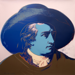 ANDY WARHOL - Goethe - Siebdruck in Farben - 38 x 38 in.