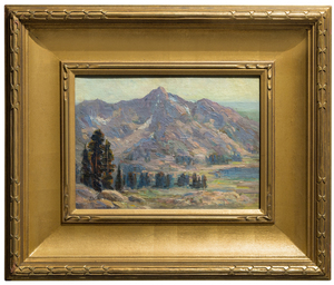 EDGAR ALWIN PAYNE - Sierra Nevada Mountains - oil on canvas - 9 3/4 x 13 1/2 in.