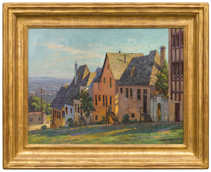 PAUL GRIMM - Normandy Village, Hollywood Los Angeles - oil on canvas board - 18 x 24 in.