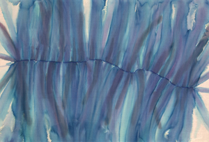 TONY DE LOS REYES - Border Compression #1 - aceite y tinte sobre lino - 78 x 108 1/4 in.