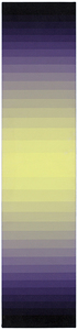 NORMAN ZAMMITT - Yellow to Violet II - acrylic on canvas - 40 1/2 X 9 1/4 in.