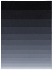 NORMAN ZAMMITT - Black to White 36 - acrylic on canvas board - 16 x 12 in.