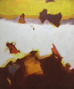 كارل موريس - وايت فيلد - أكريليك على قماش - 75 × 63 بوصة.