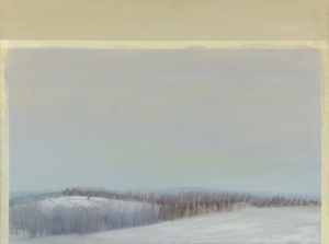 SYLVIA PLIMACK MANGOLD - Gray Winter Glaze - oil on canvas - 30 x 40 in.