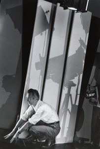 EDWARD STEICHEN - Self Portrait With Photographic Paraphernalia - silver gelatin print - 13 1/4x 8 3/4 in.
