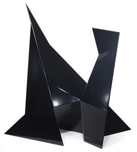 ED DEAN - Aeire (Black) - powder coated steel - 23 x 19 x 13 in.