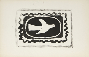 GEORGES BRAQUE - Bird VII - lithograph - image:  8 3/4 x 12 1/2  sheet: 13 x 19 3/4 in.
