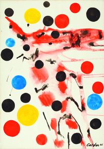 ALEXANDER CALDER - Colonial Organisms - Gouache und Tinte auf Papier - 43 x 29 1/2 in.