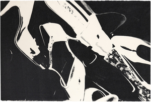 ANDY WARHOL-Diamond Dust Shoes (Black and White)