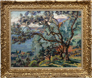ARMAND GUILLAUMIN - Roquebrune, Le Matin - キャンバスに油彩 - 25 x 31 1/4 in.