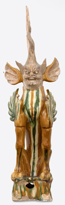CHINESE-Sancai-Glazed Earth Spirit
