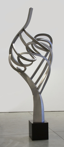 DAVID MORRIS - Journey - الفولاذ المقاوم للصدأ، قاعدة الصلب - 132 × 36 × 48 في.